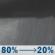 Tonight: Rain showers before 3am. Mostly cloudy, with a low around 42. North wind around 8 mph. Chance of precipitation is 80%. New rainfall amounts between a quarter and half of an inch possible. Tonight: Rain Showers