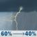 Thursday: Showers and thunderstorms likely before 9am, then a chance of showers and thunderstorms between 9am and 10am, then a chance of showers and thunderstorms between 10am and 1pm, then a chance of showers and thunderstorms. Mostly cloudy, with a high near 80. South southwest wind around 8 mph. Chance of precipitation is 60%. New rainfall amounts between a tenth and quarter of an inch possible. Thursday: Showers And Thunderstorms Likely