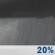 Tonight: A slight chance of rain showers before 4am. Cloudy, with a low around 45. East wind around 8 mph. Chance of precipitation is 20%. Tonight: Slight Chance Rain Showers