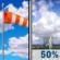 Monday: Mostly Sunny then Slight Chance Showers And Thunderstorms